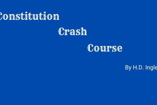 CONSTITUTION CRASH COURSE by H.D. Ingles