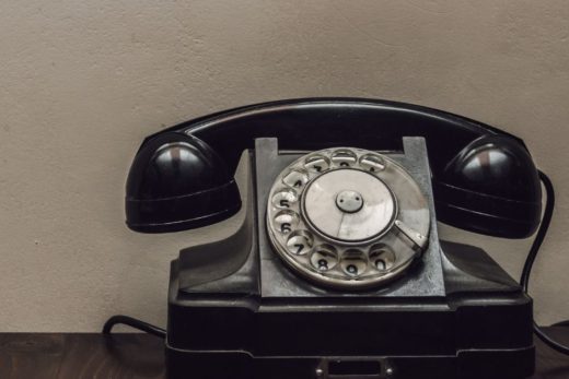 A Really Old Joke | HDIngles.com: A dial, landline phone.
