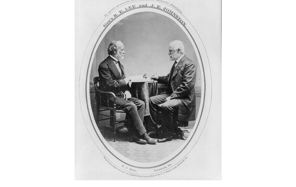 General Robert E. Lee and General Joseph E. Johnston.